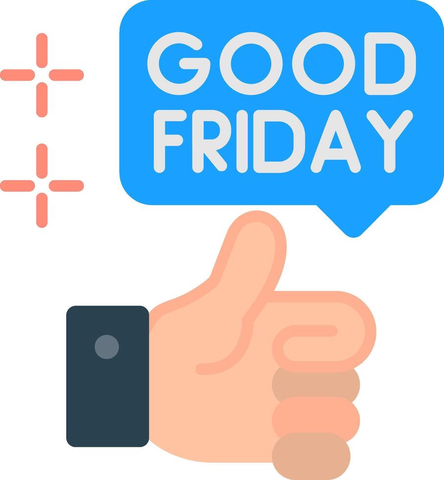 Good Friday Flat Icon vector