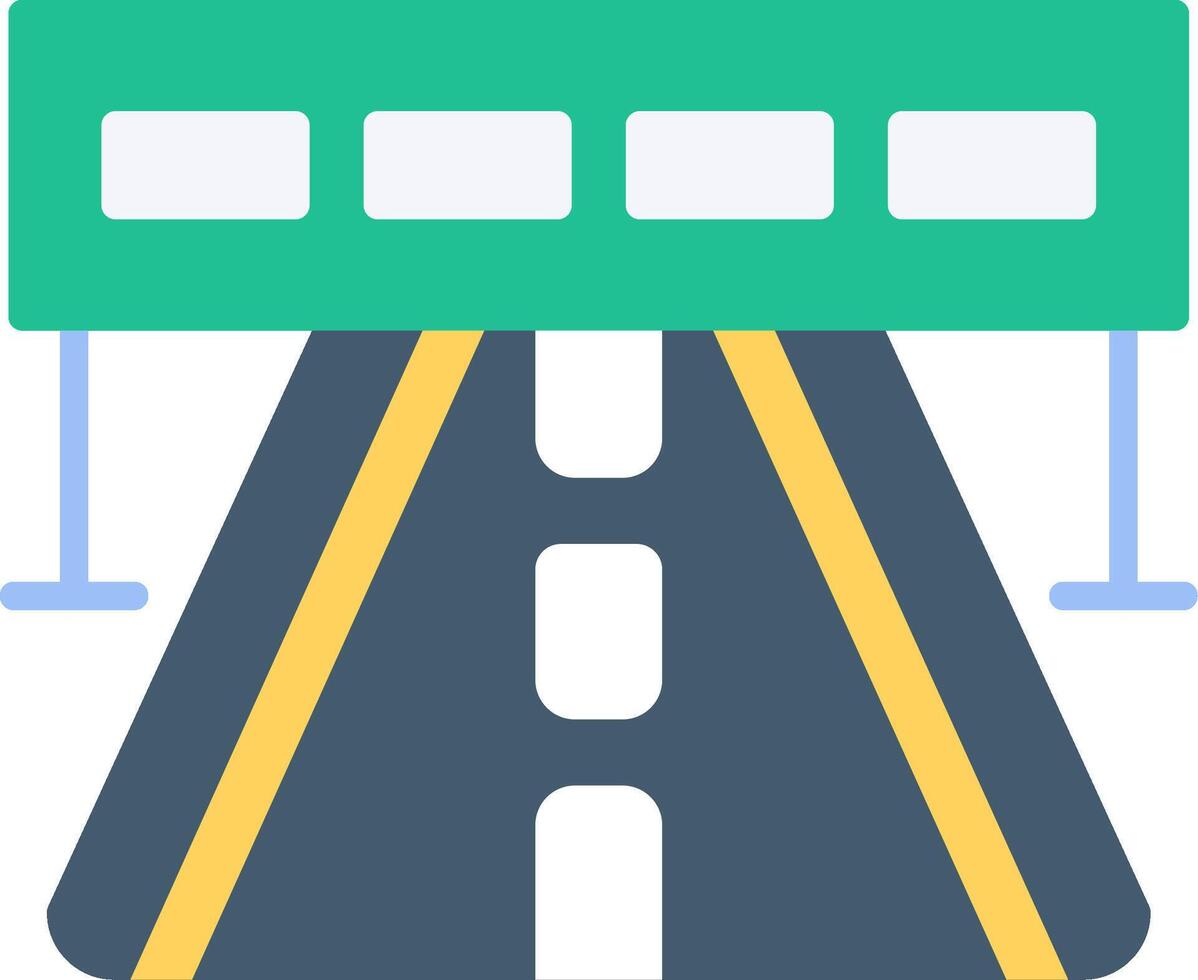Highway Flat Icon vector