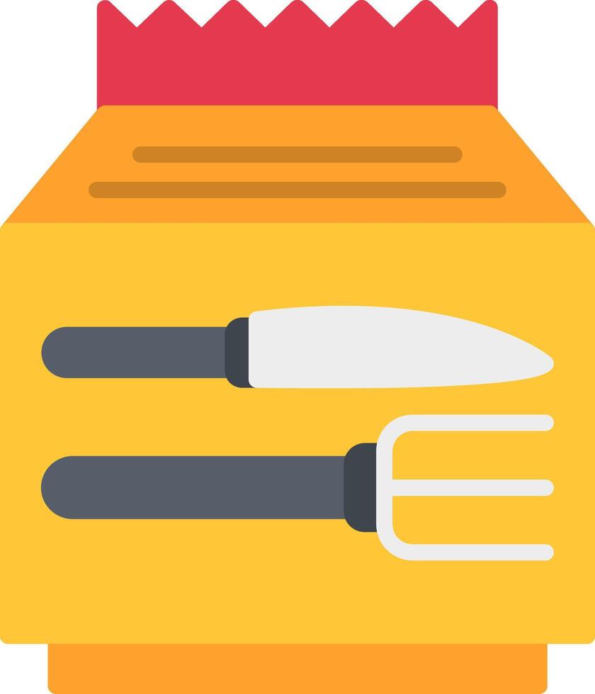 Food Pack Flat Icon vector