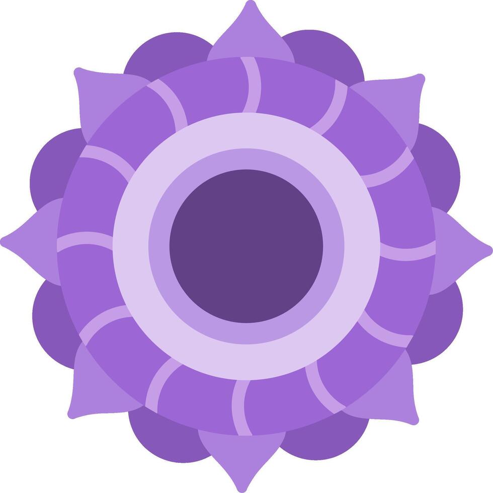 Mandala Flat Icon vector