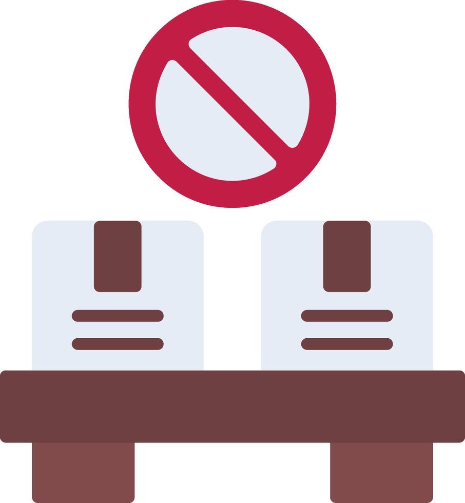Out Of Stock Flat Icon vector