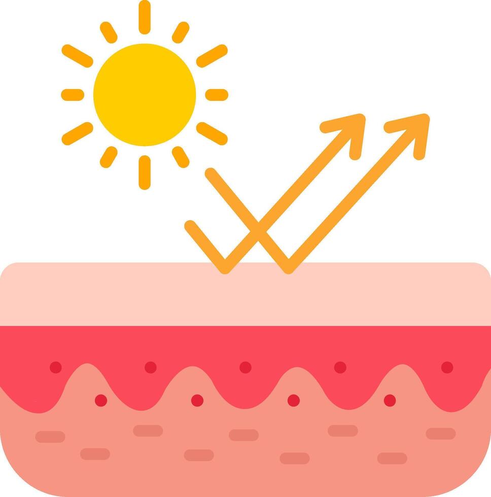 skin Flat Icon vector
