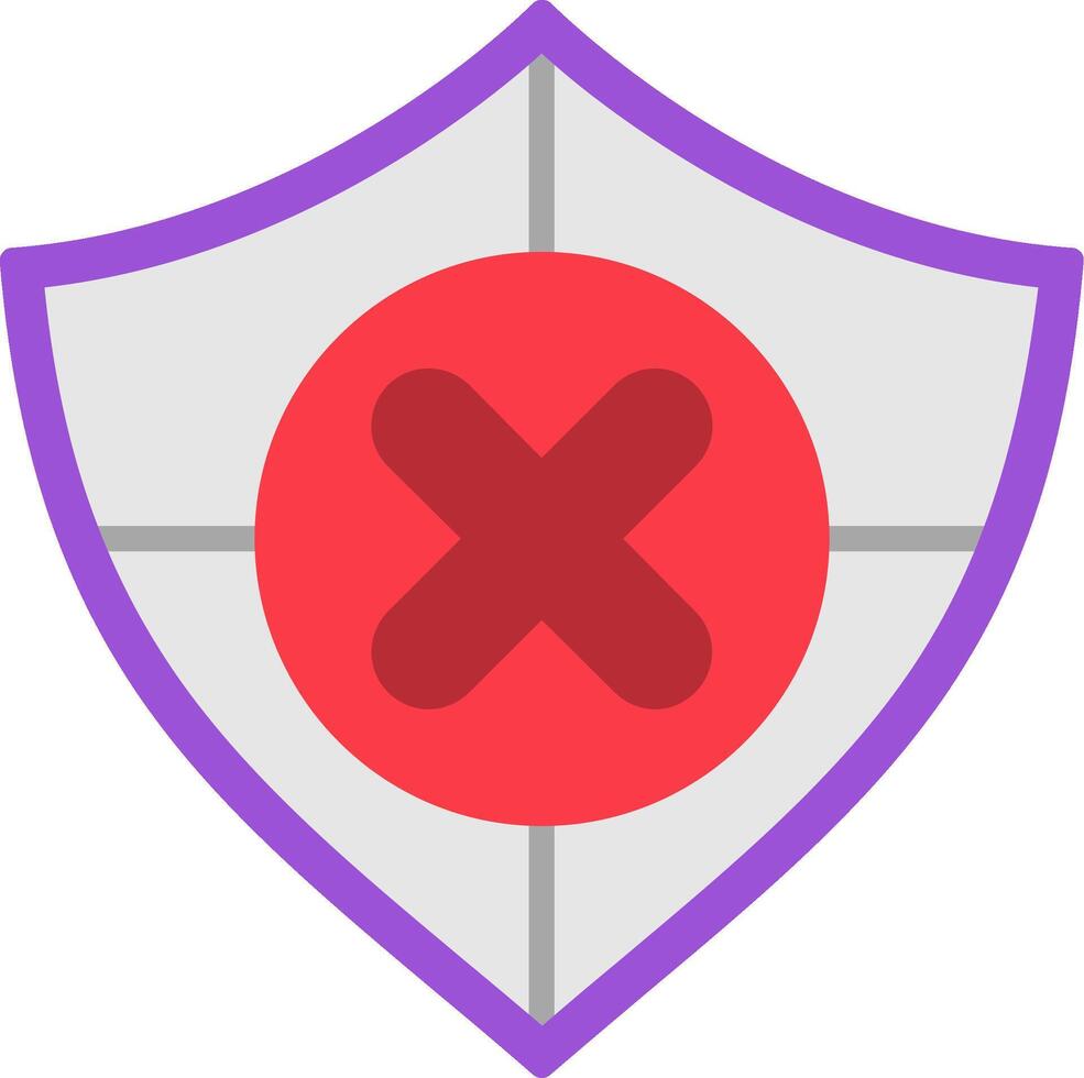 Unsafe Flat Icon vector