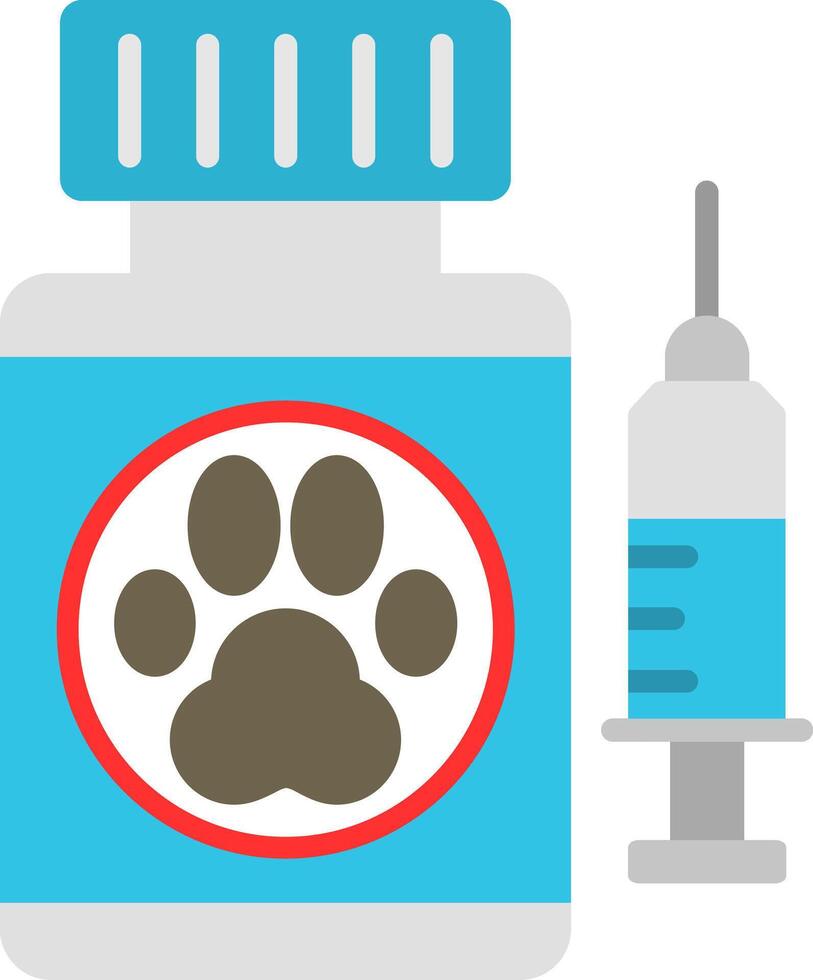 Veterinary Flat Icon vector