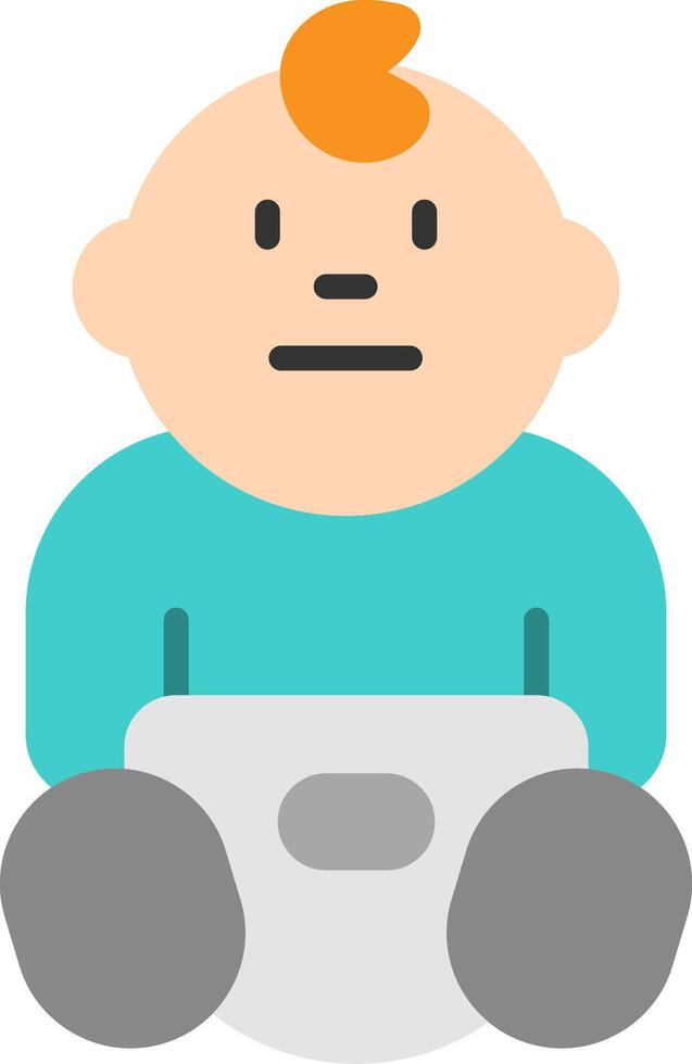Baby Flat Icon vector