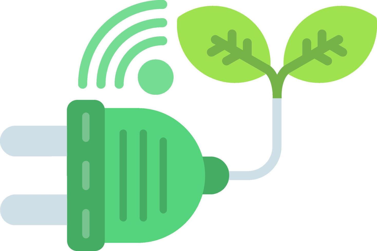 Zero Emission Flat Icon vector