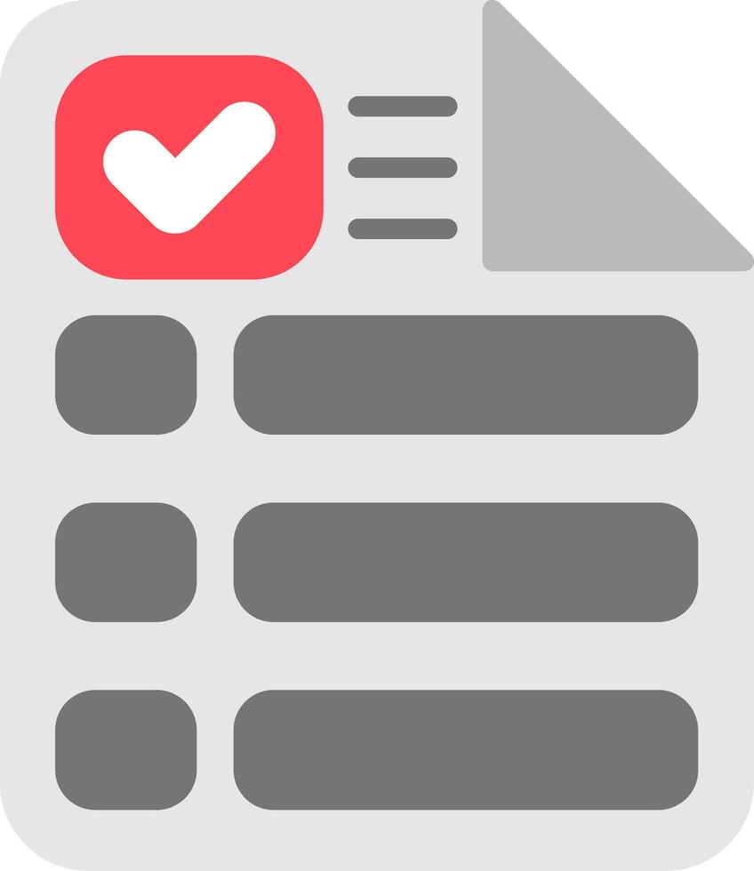 Approved Flat Icon vector