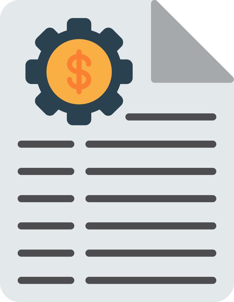 Data Content Standards Flat Icon vector