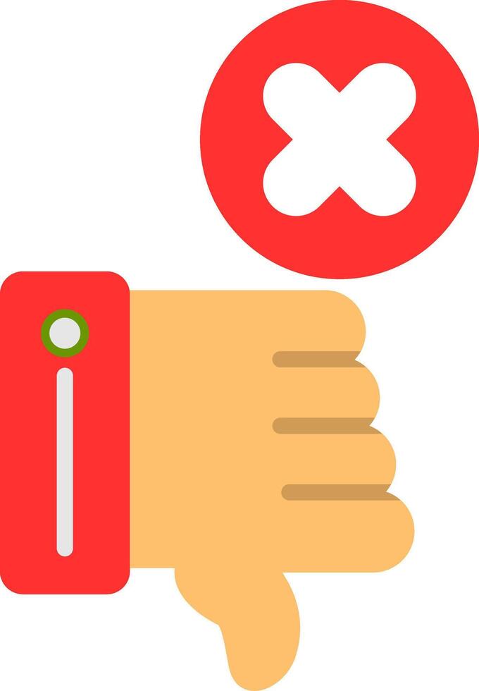 Dislike Flat Icon vector