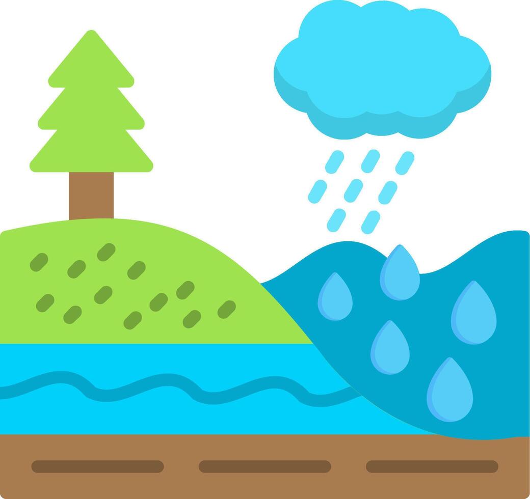 Infiltration Flat Icon vector