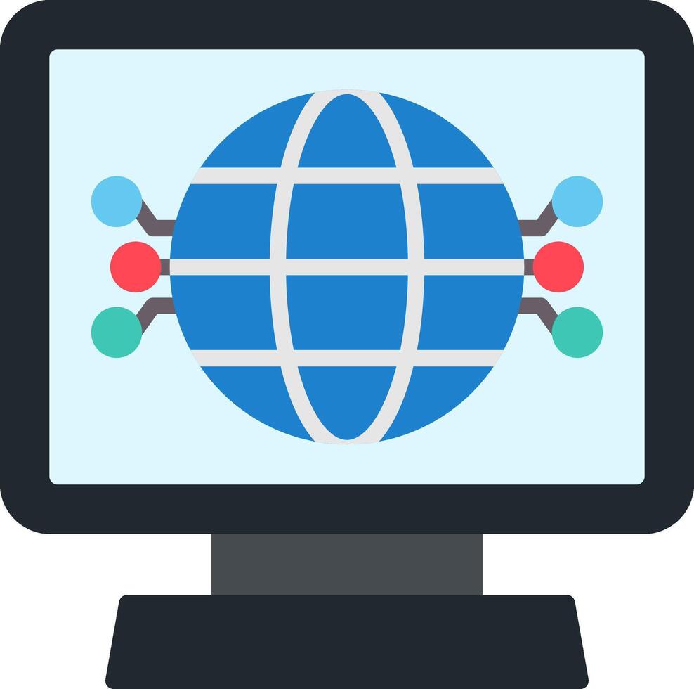 Globe Flat Icon vector