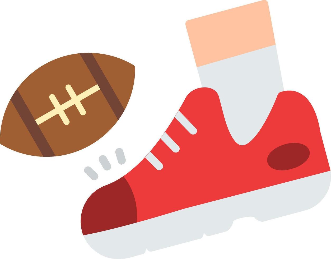 Kick Flat Icon vector