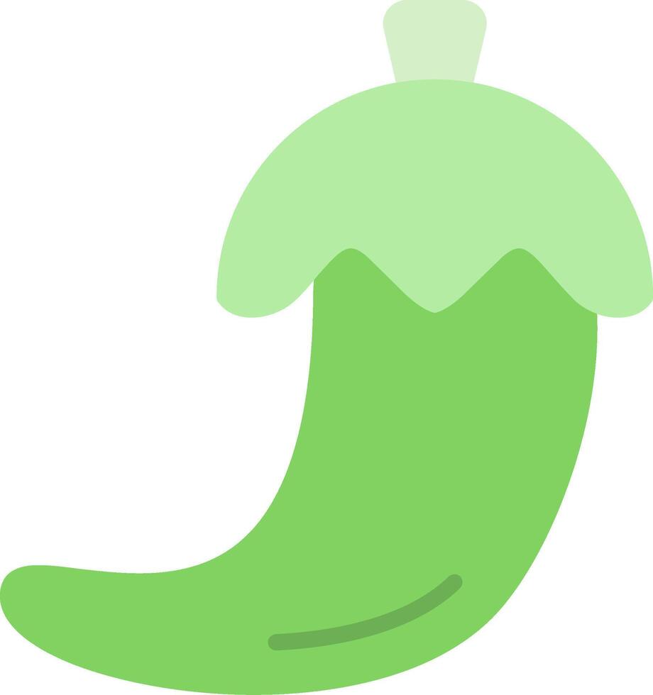 Jalapeno Flat Icon vector