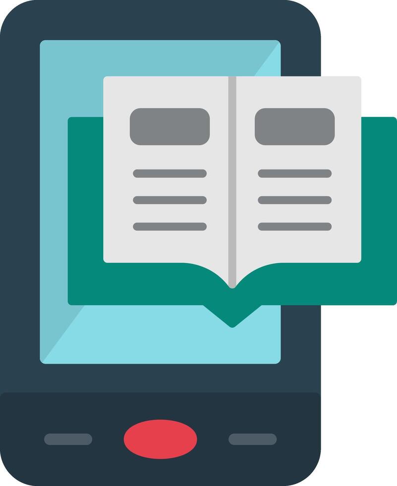 Elearning Flat Icon vector