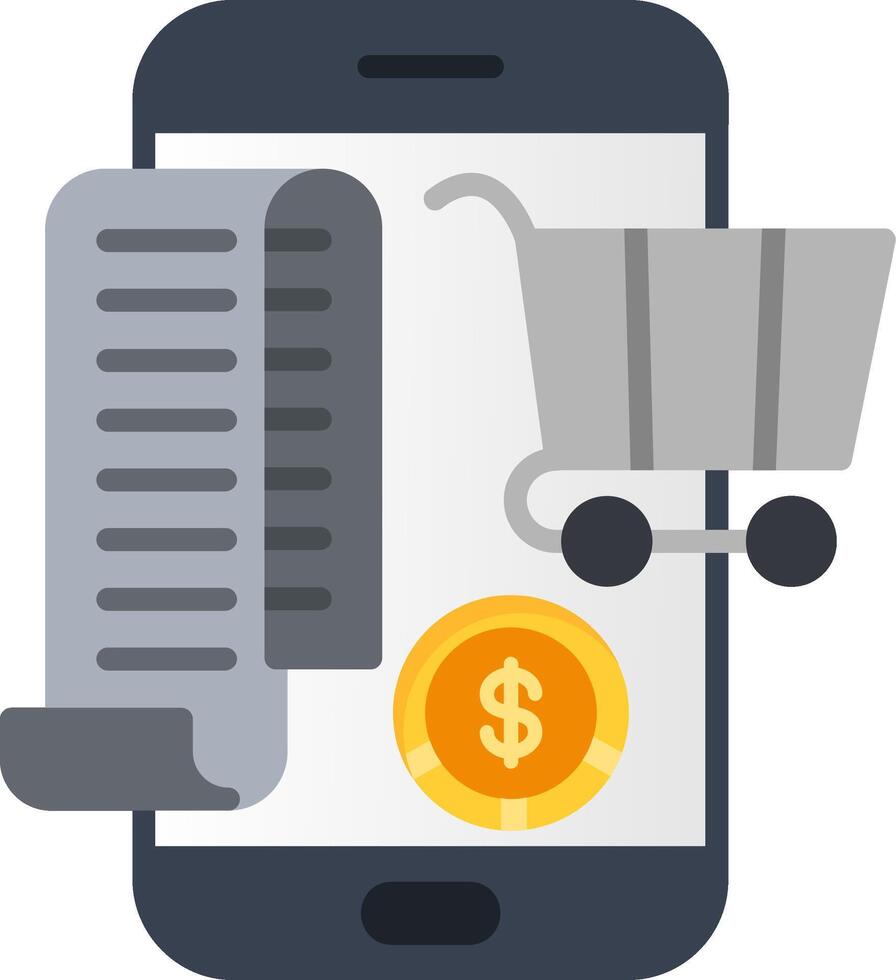 Online Shopping Flat Icon vector
