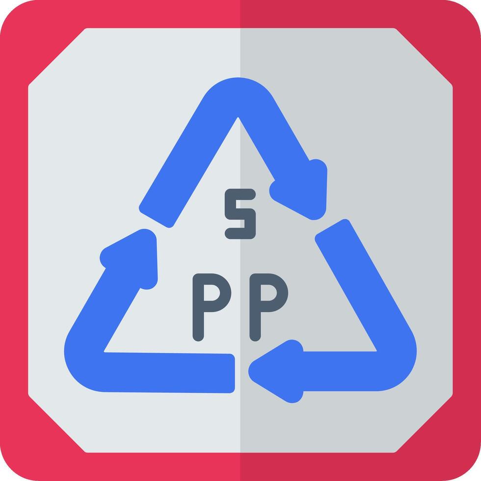 Polystyrene Flat Icon vector