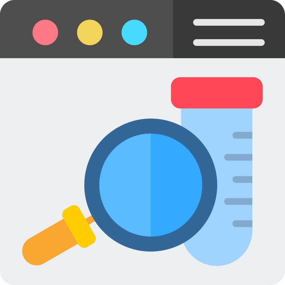 Test Flat Icon vector