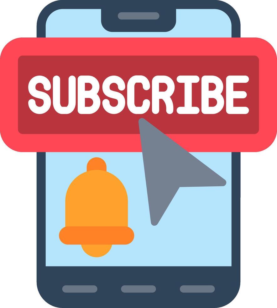 Subscribe Flat Icon vector