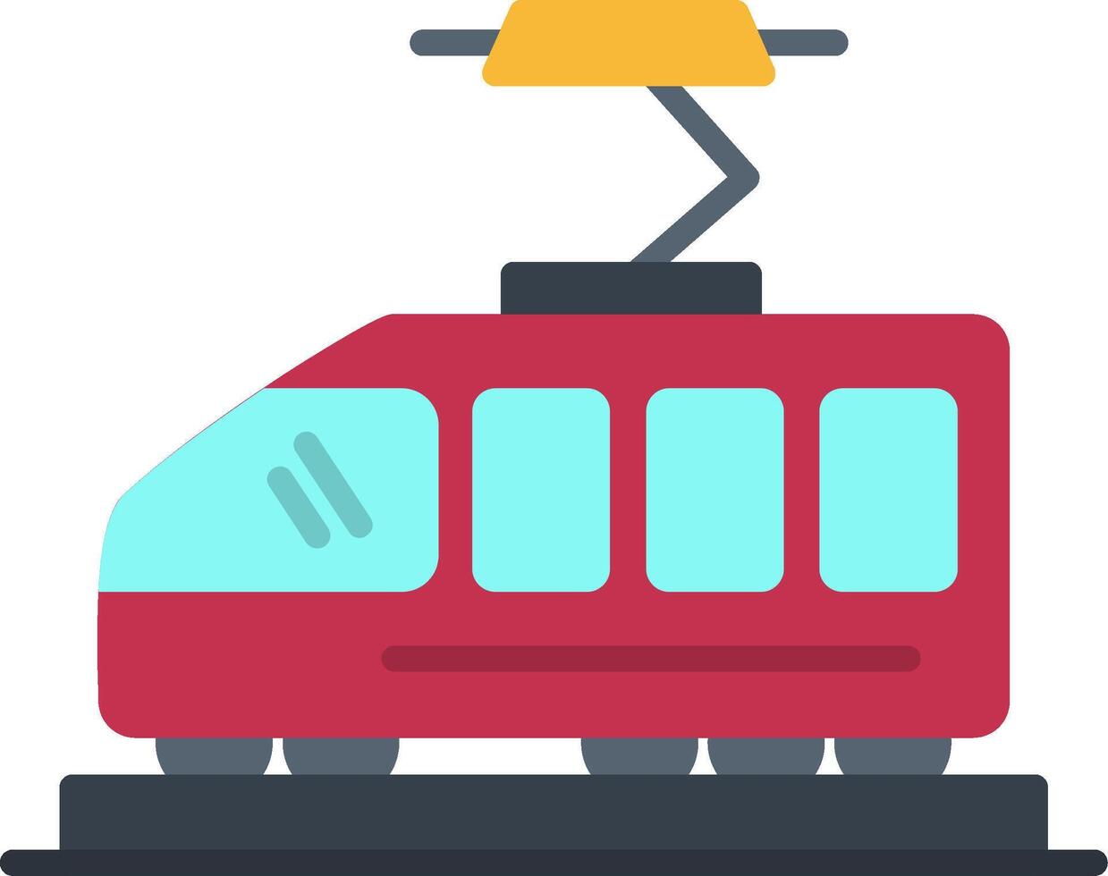 Train Flat Icon vector