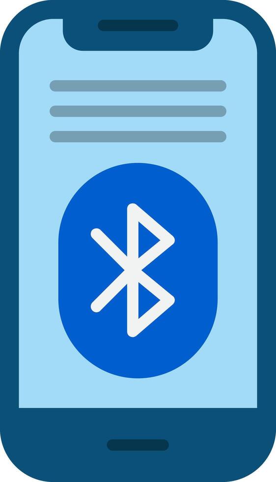 Bluetooth Flat Icon vector