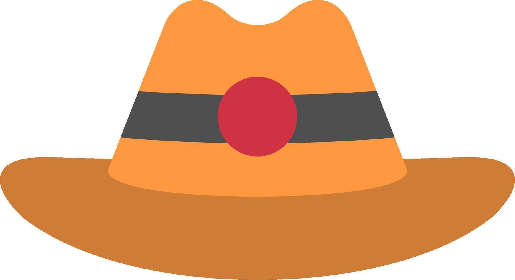 Cowboy Hat Flat Icon vector
