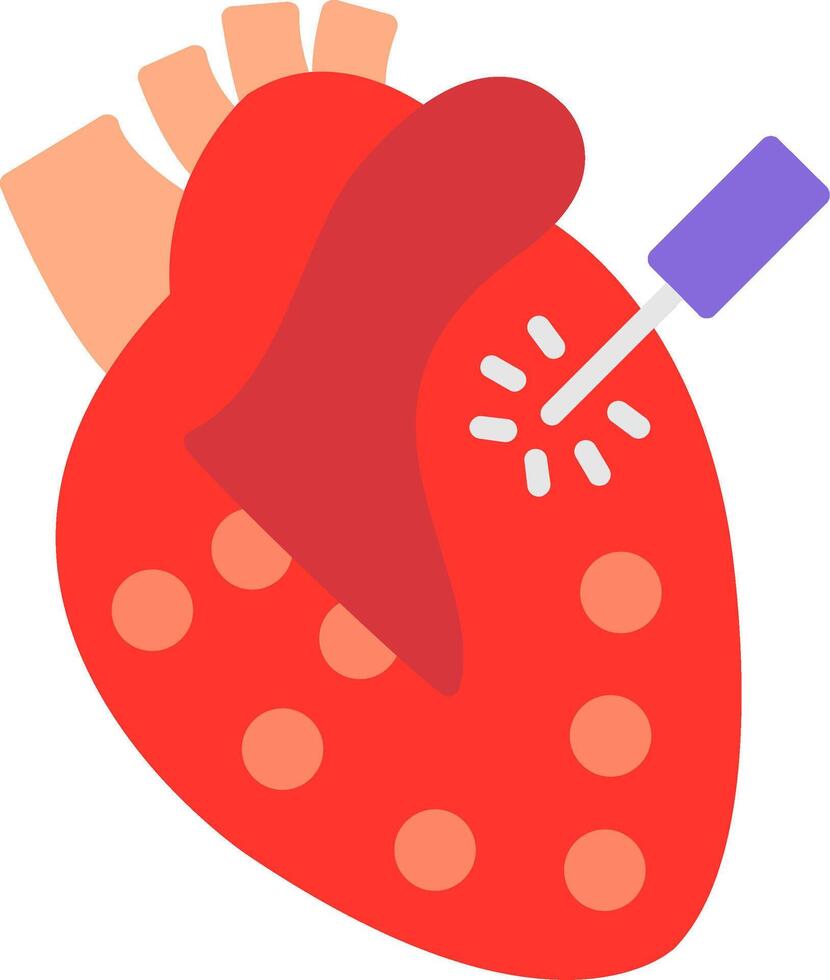 Cardiac Flat Icon vector