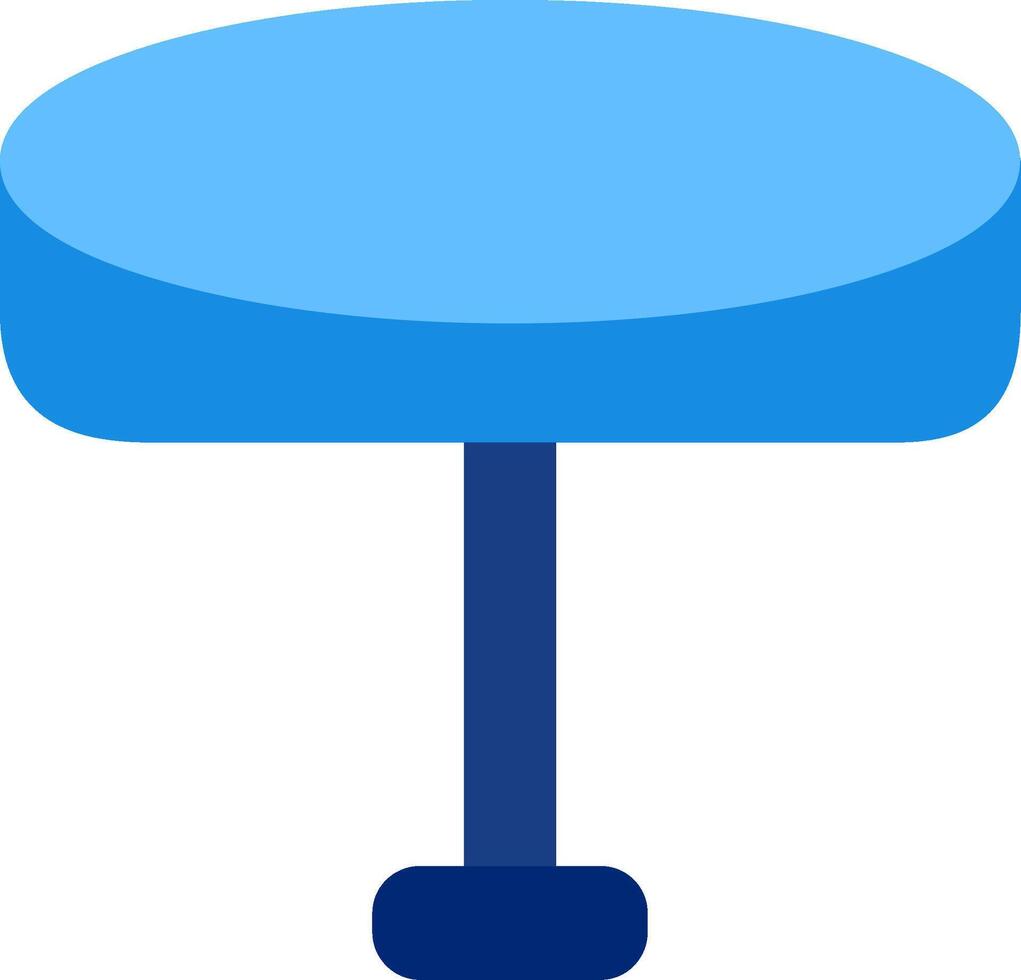 Glass Table Flat Icon vector
