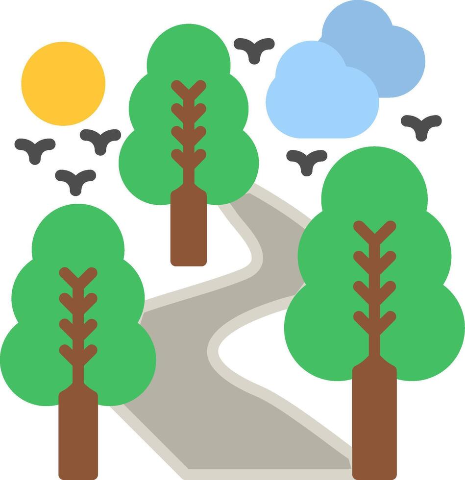 Forest Flat Icon vector