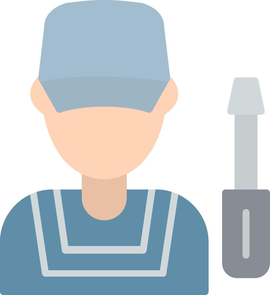 Mechanic Flat Icon vector