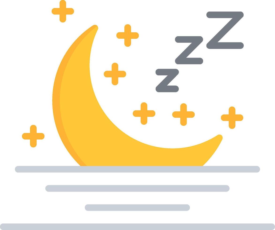 Moon Flat Icon vector