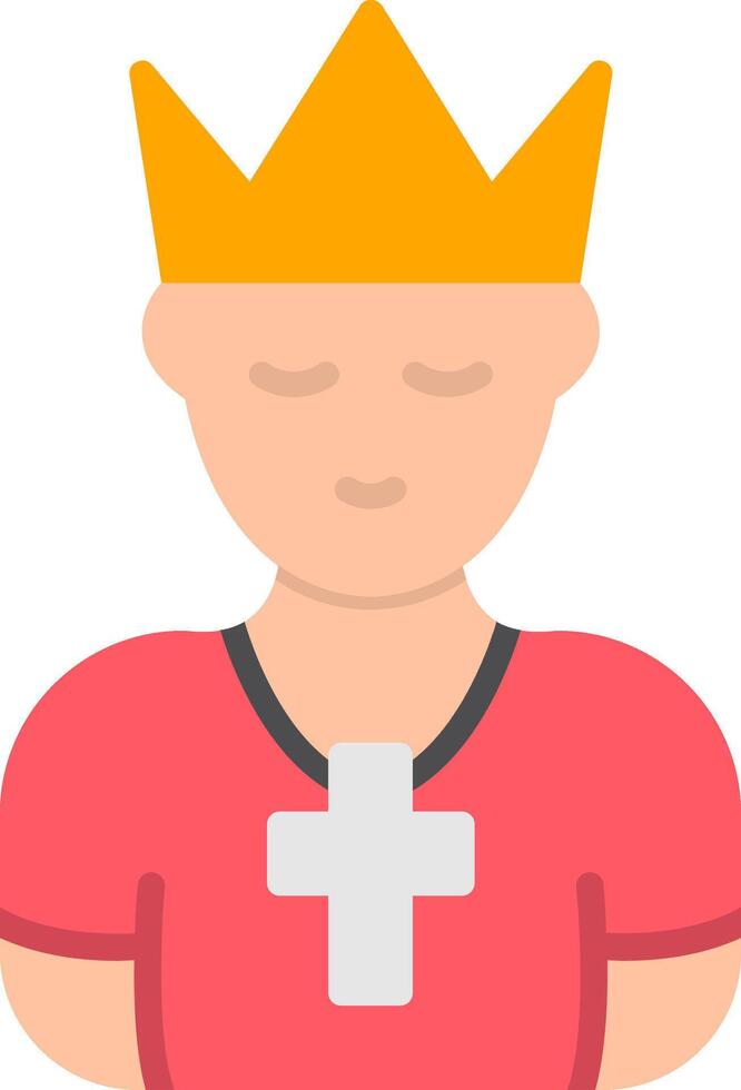 Prince Flat Icon vector