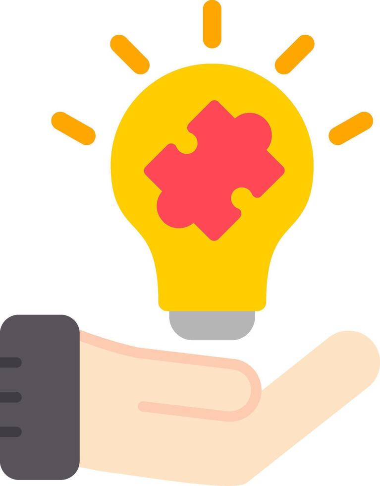 Problem Solving Flat Icon vector