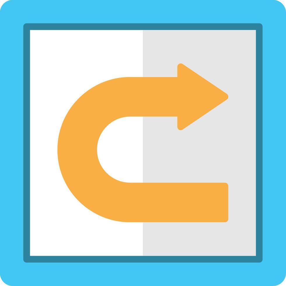 Redo Flat Icon vector