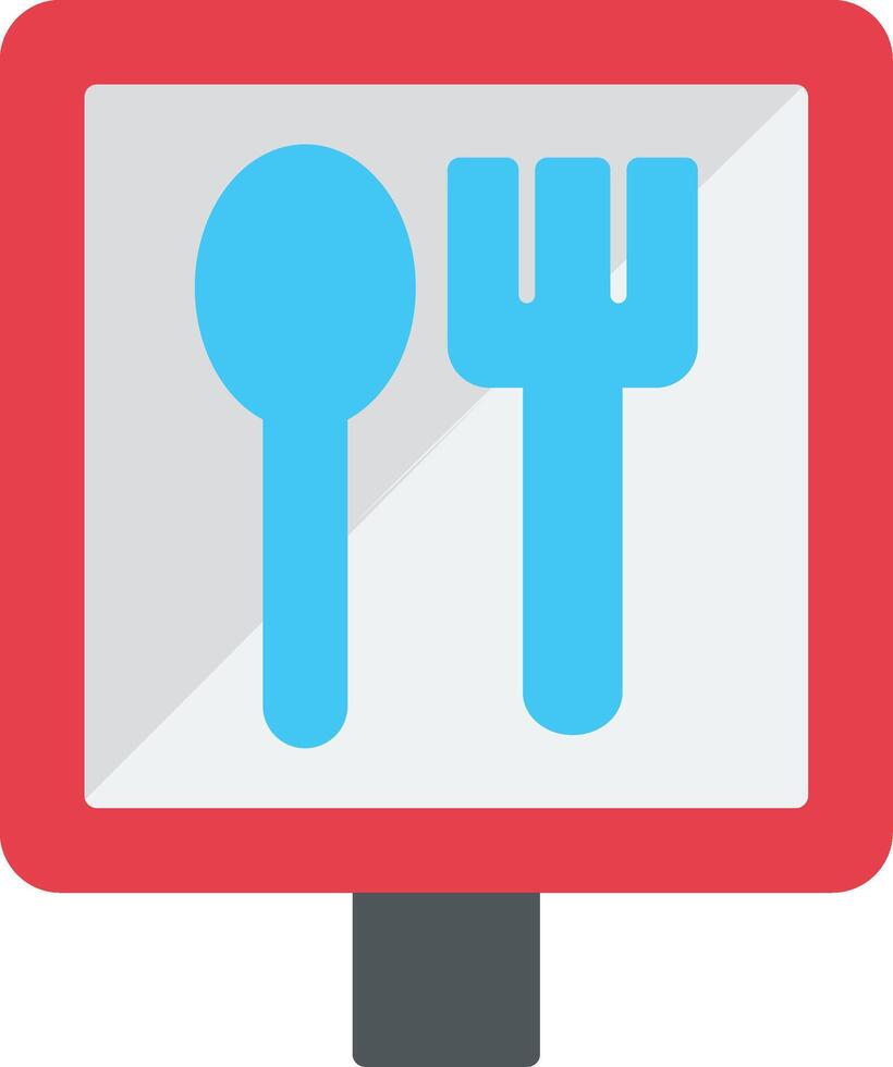 Rest Area Flat Icon vector