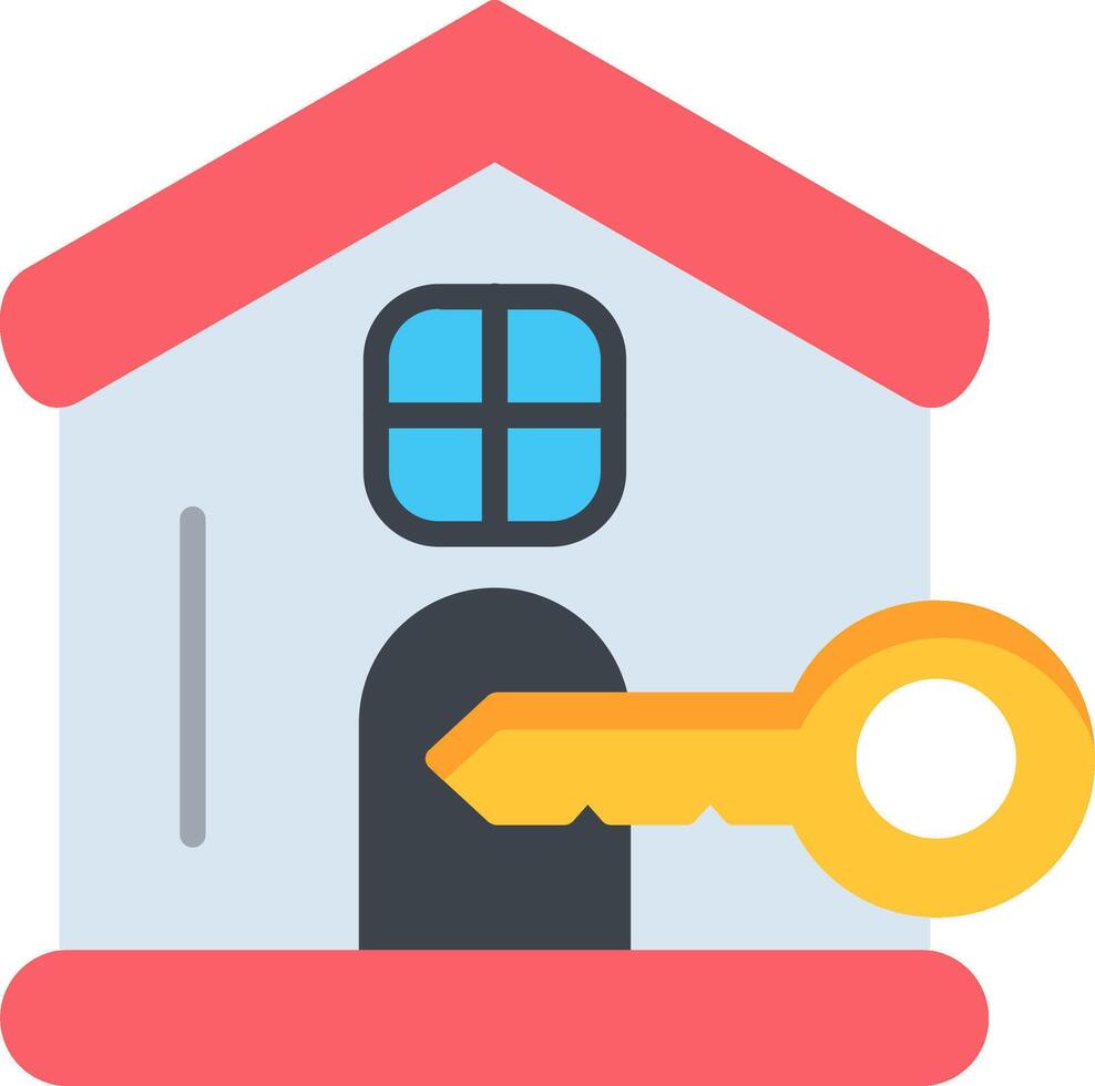 Rent Flat Icon vector
