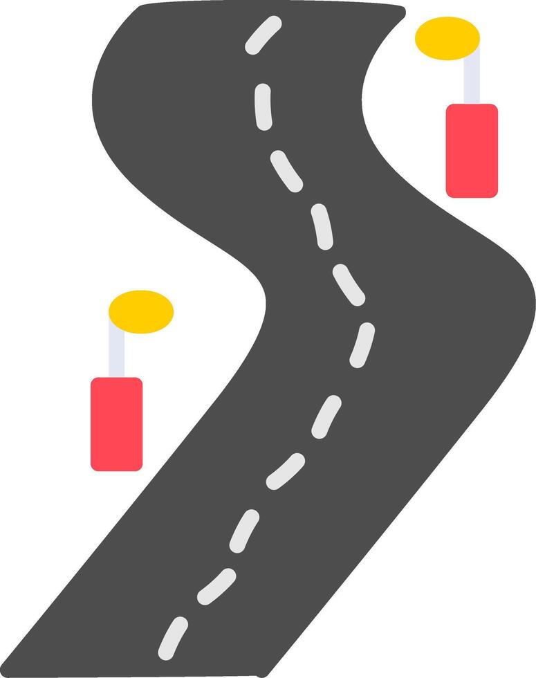 Road Flat Icon vector