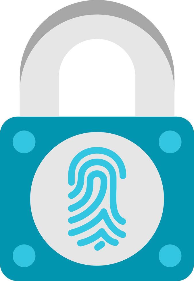 Smart Lock Flat Icon vector