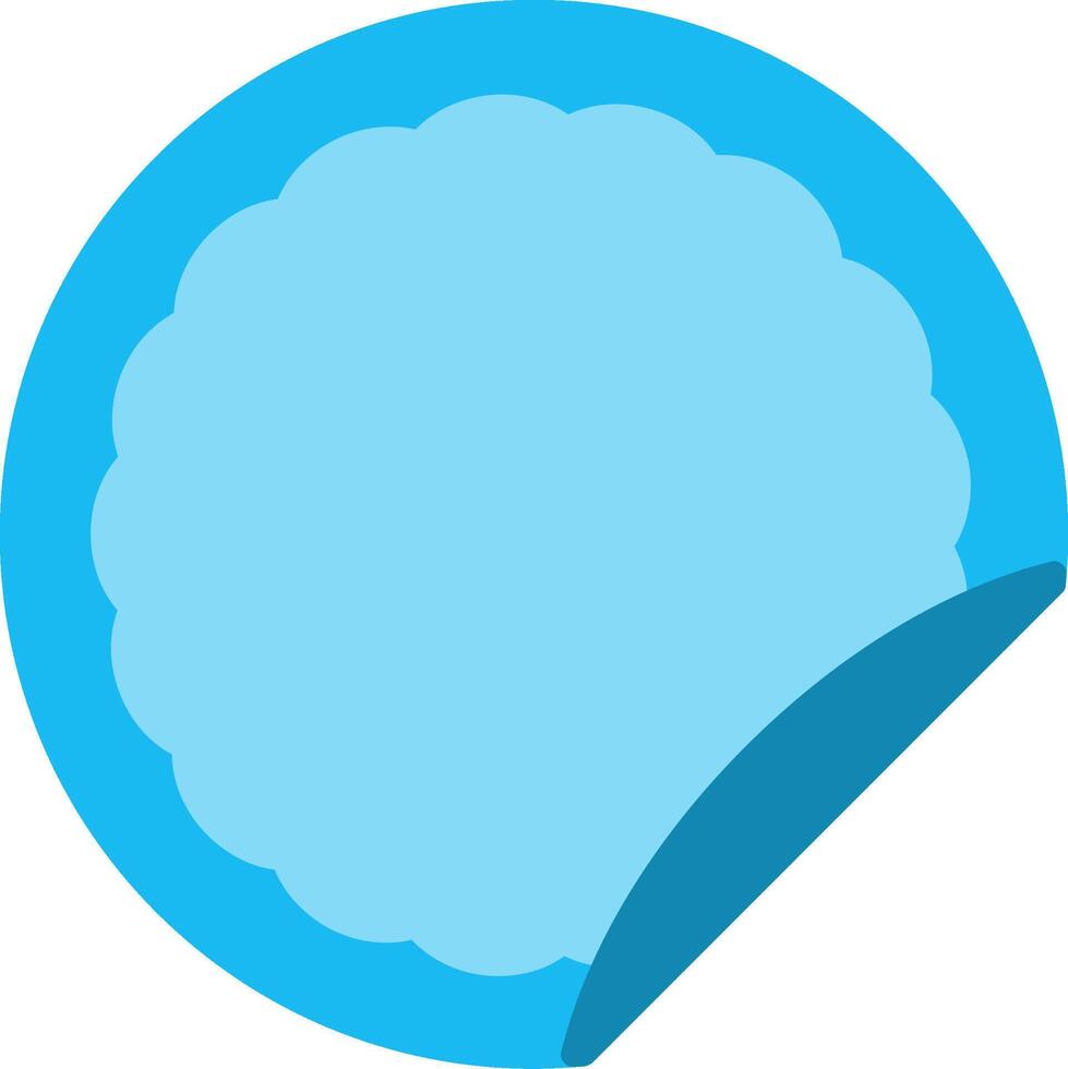 Sticker Flat Icon vector