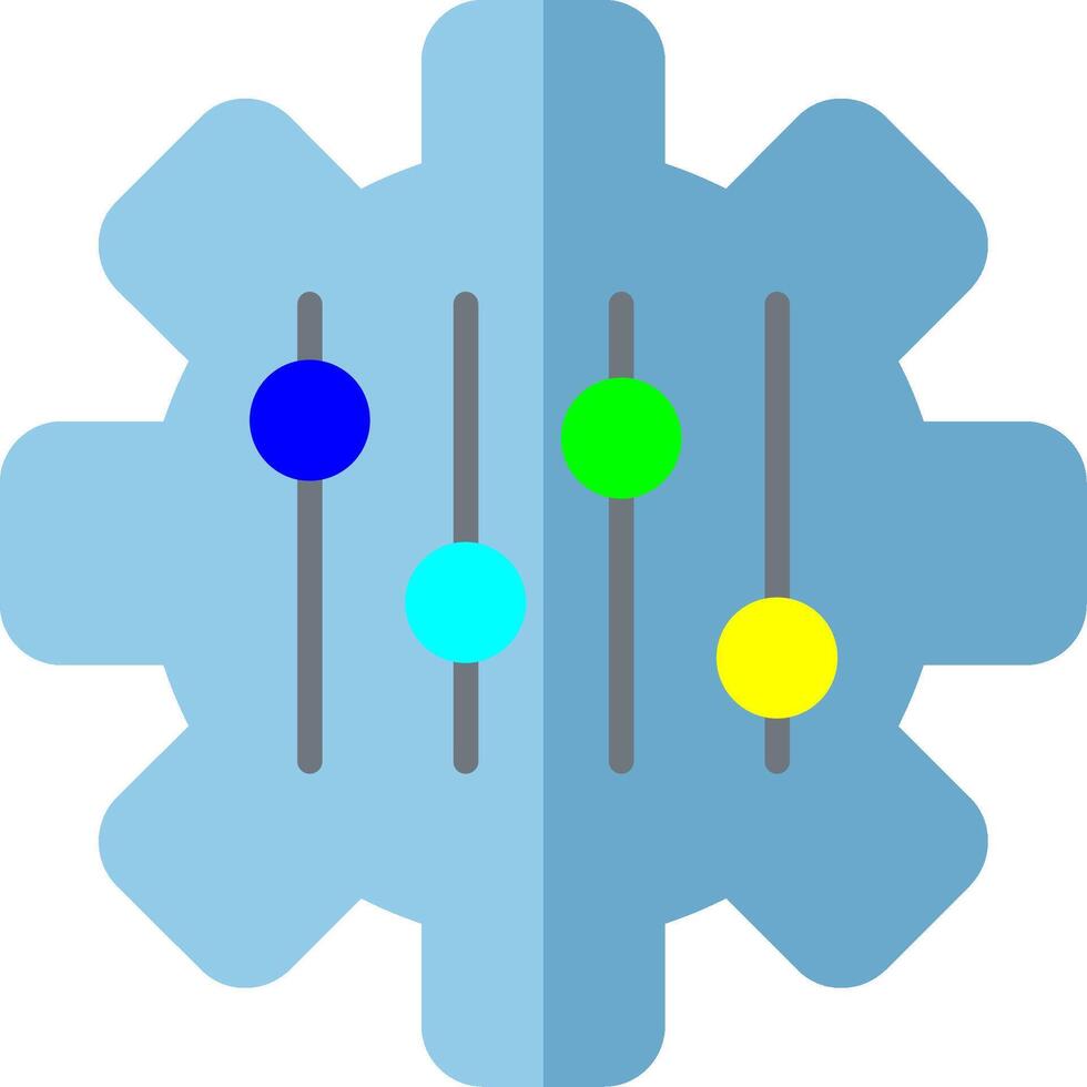 Adjustable Flat Icon vector