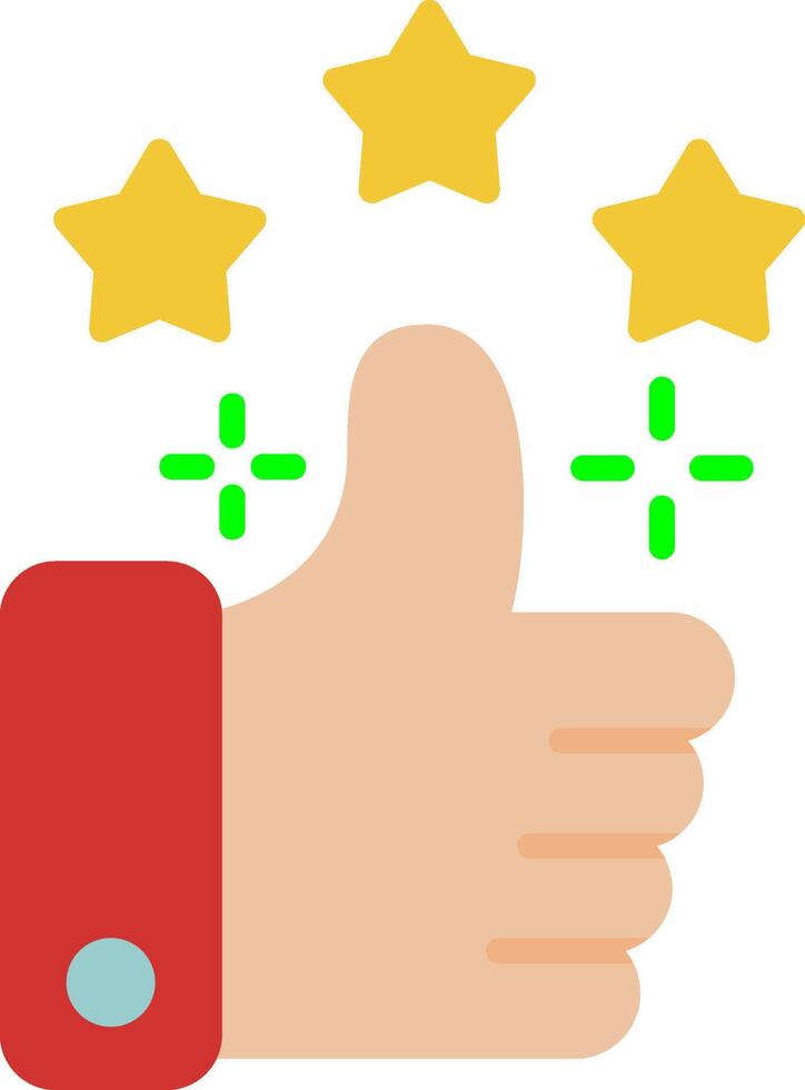 Thumb Up Flat Icon vector