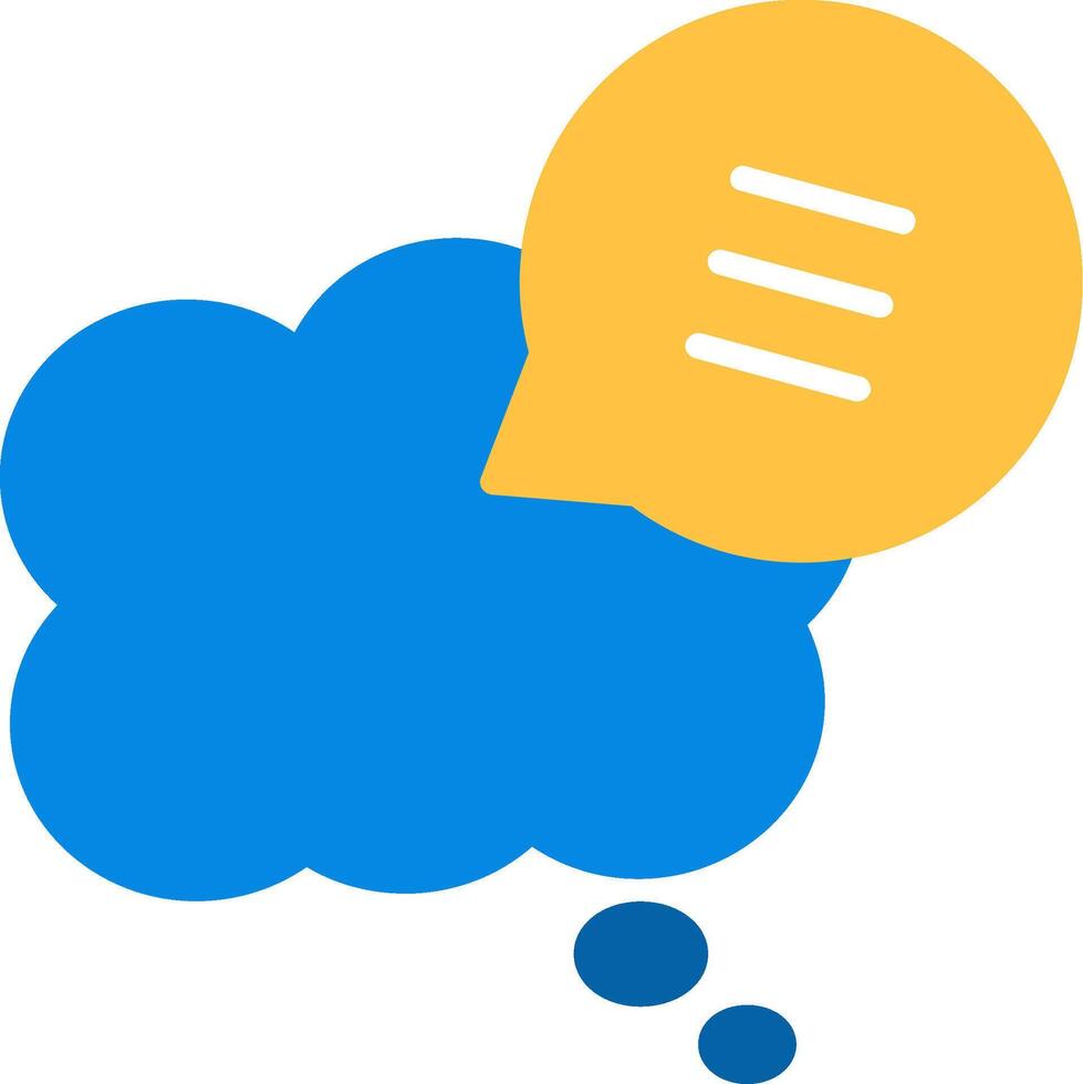 Chat Bubbles Flat Icon vector