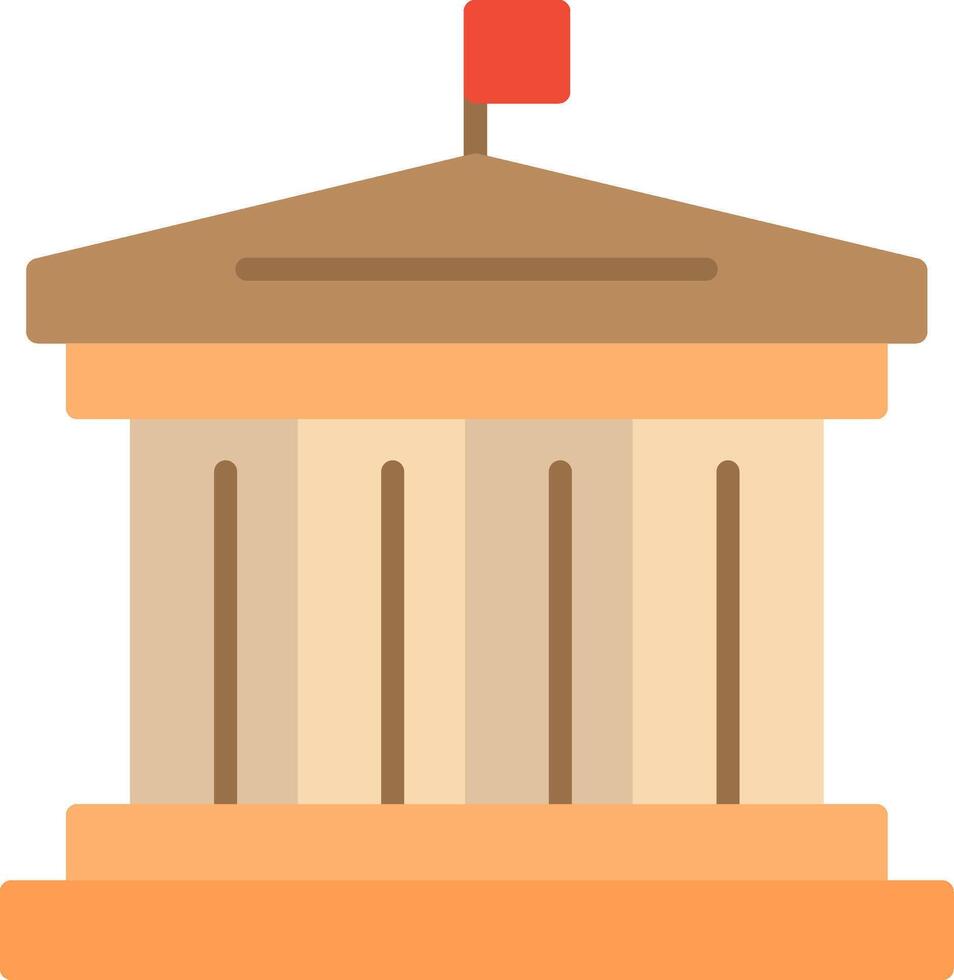 Historic Site Flat Icon vector