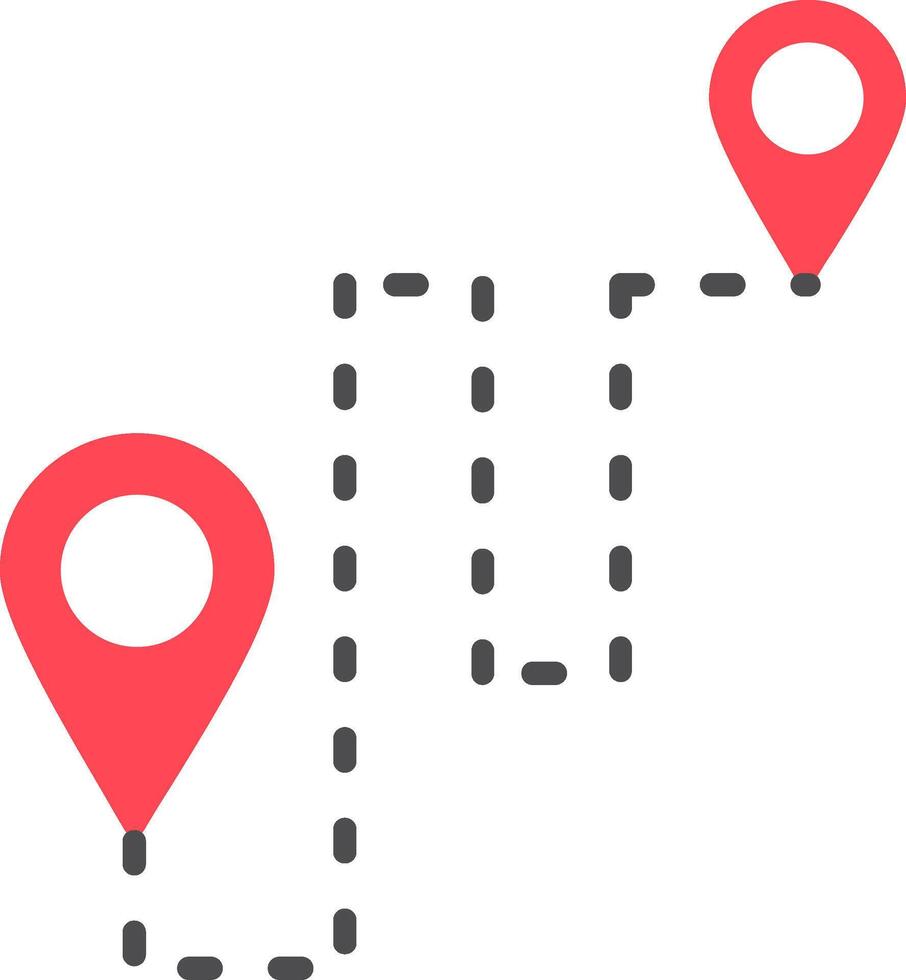 Destination Flat Icon vector