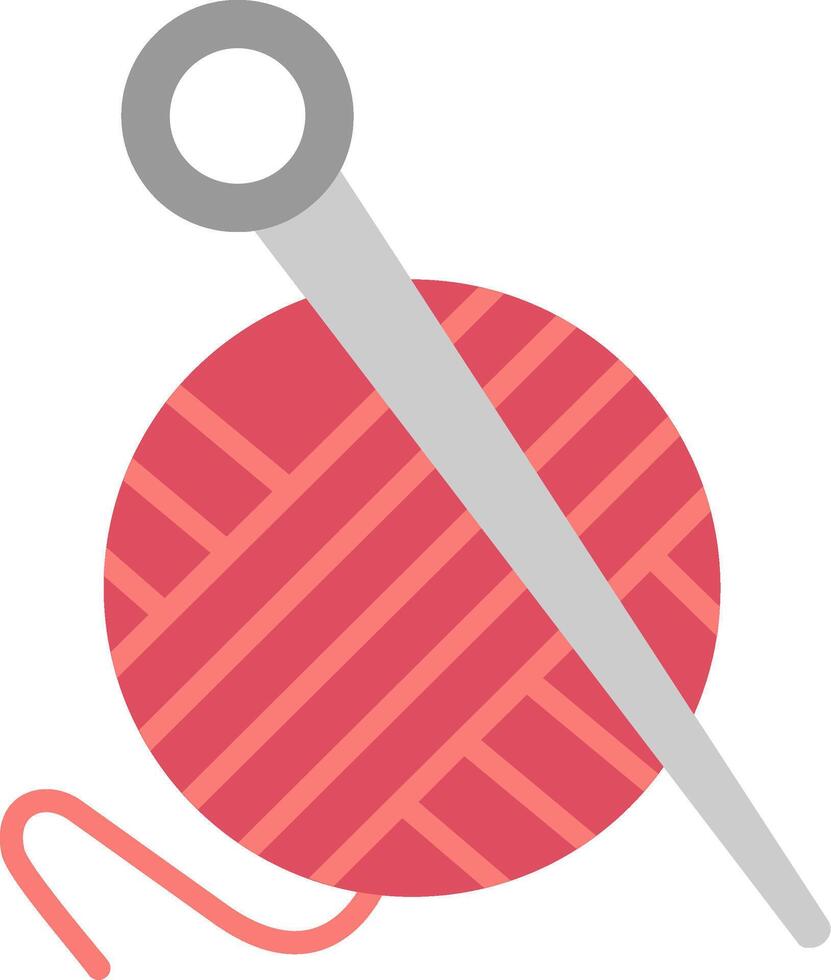 Knitting Flat Icon vector