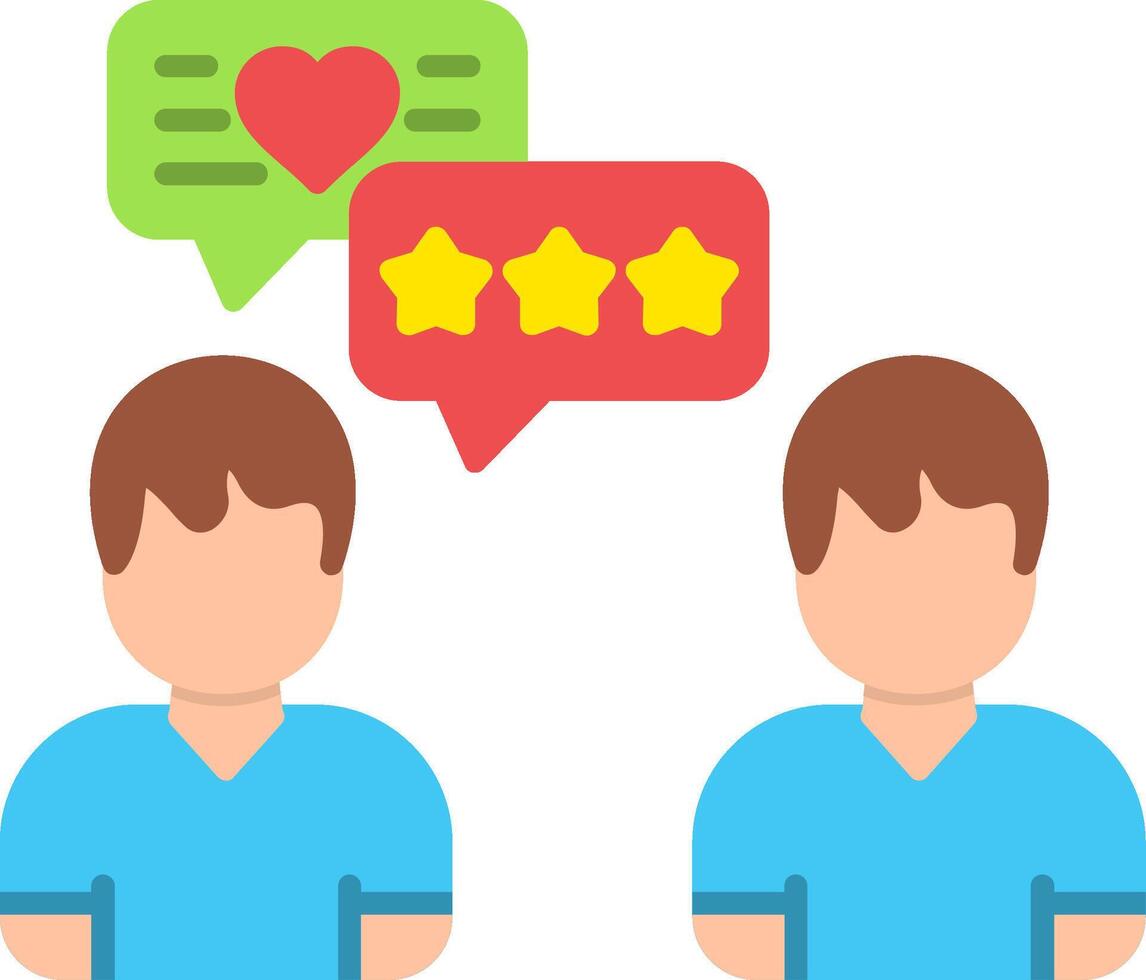 Opinion Flat Icon vector