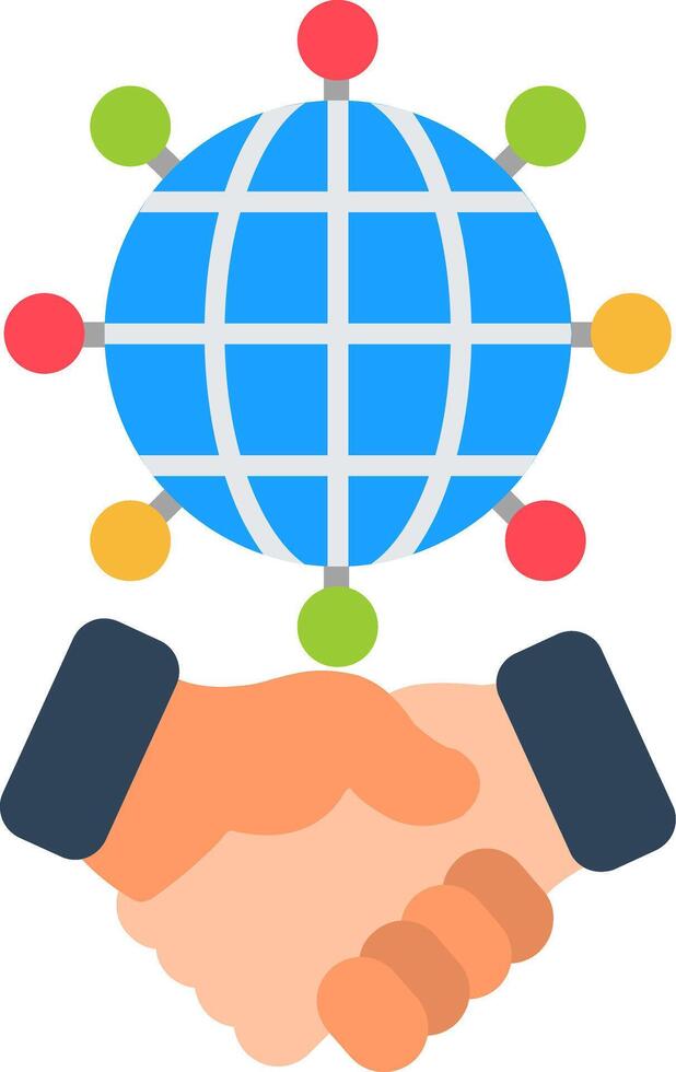 Global Flat Icon vector