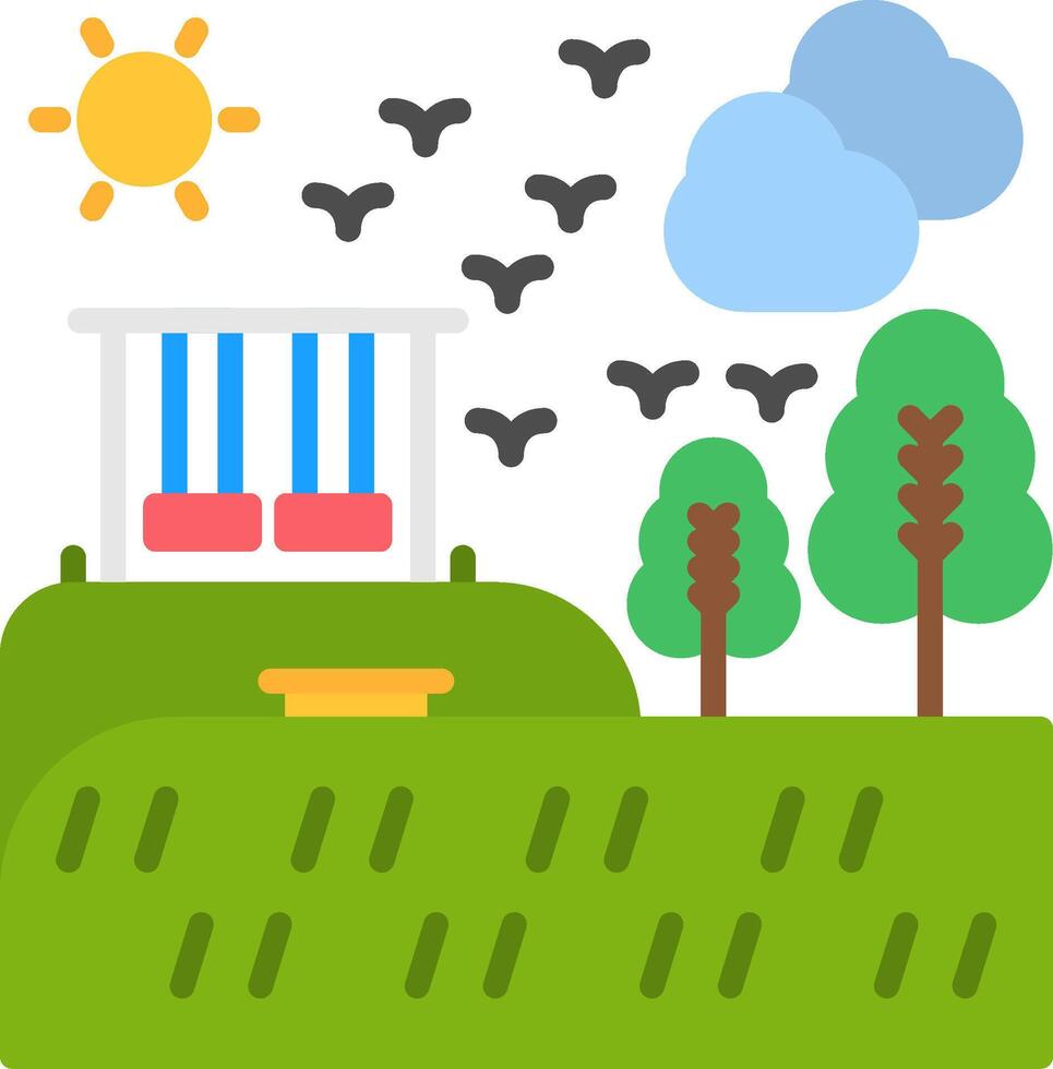 Park Flat Icon vector