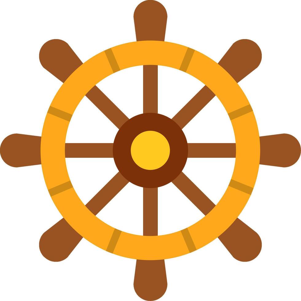 Rudder Flat Icon vector