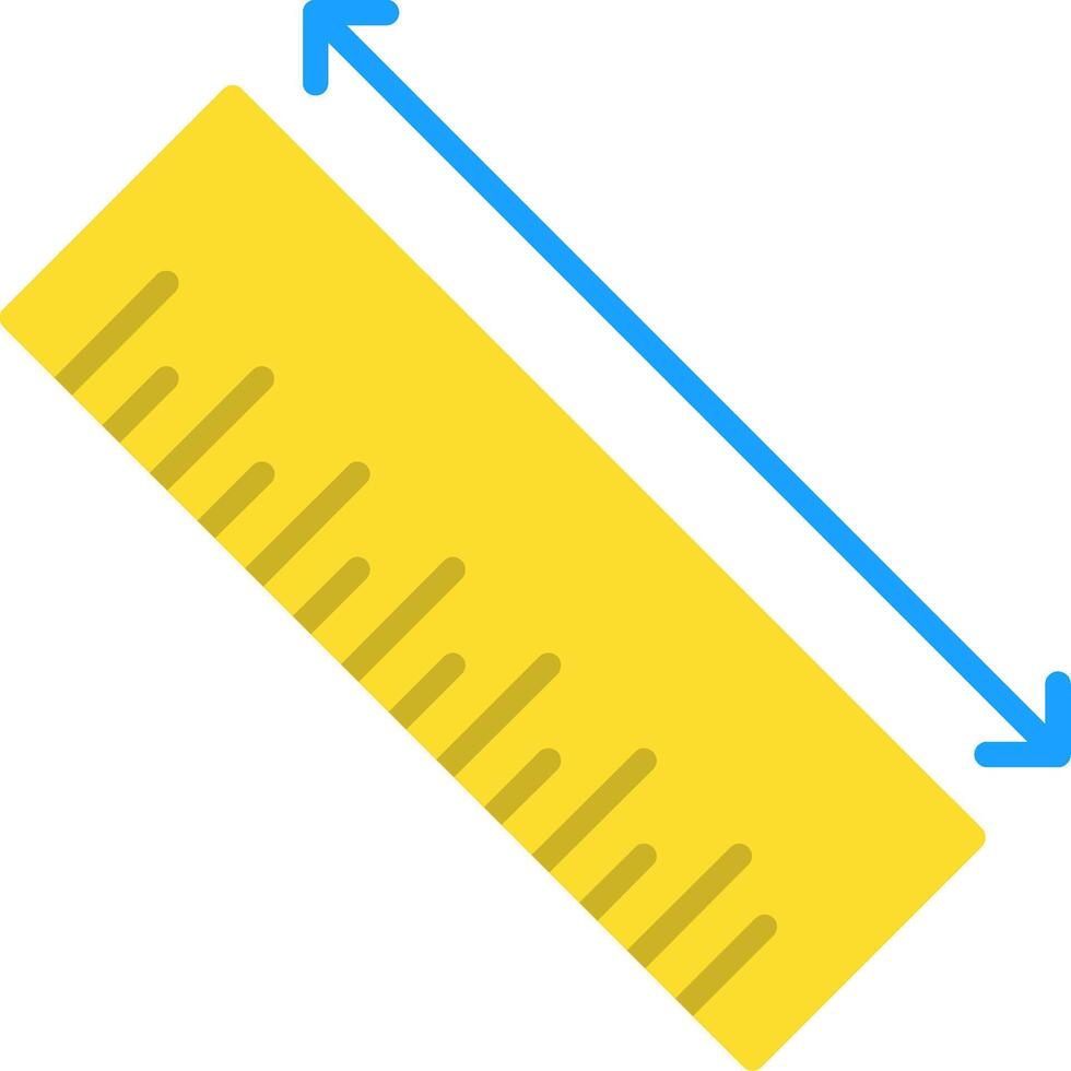 Ruler Flat Icon vector