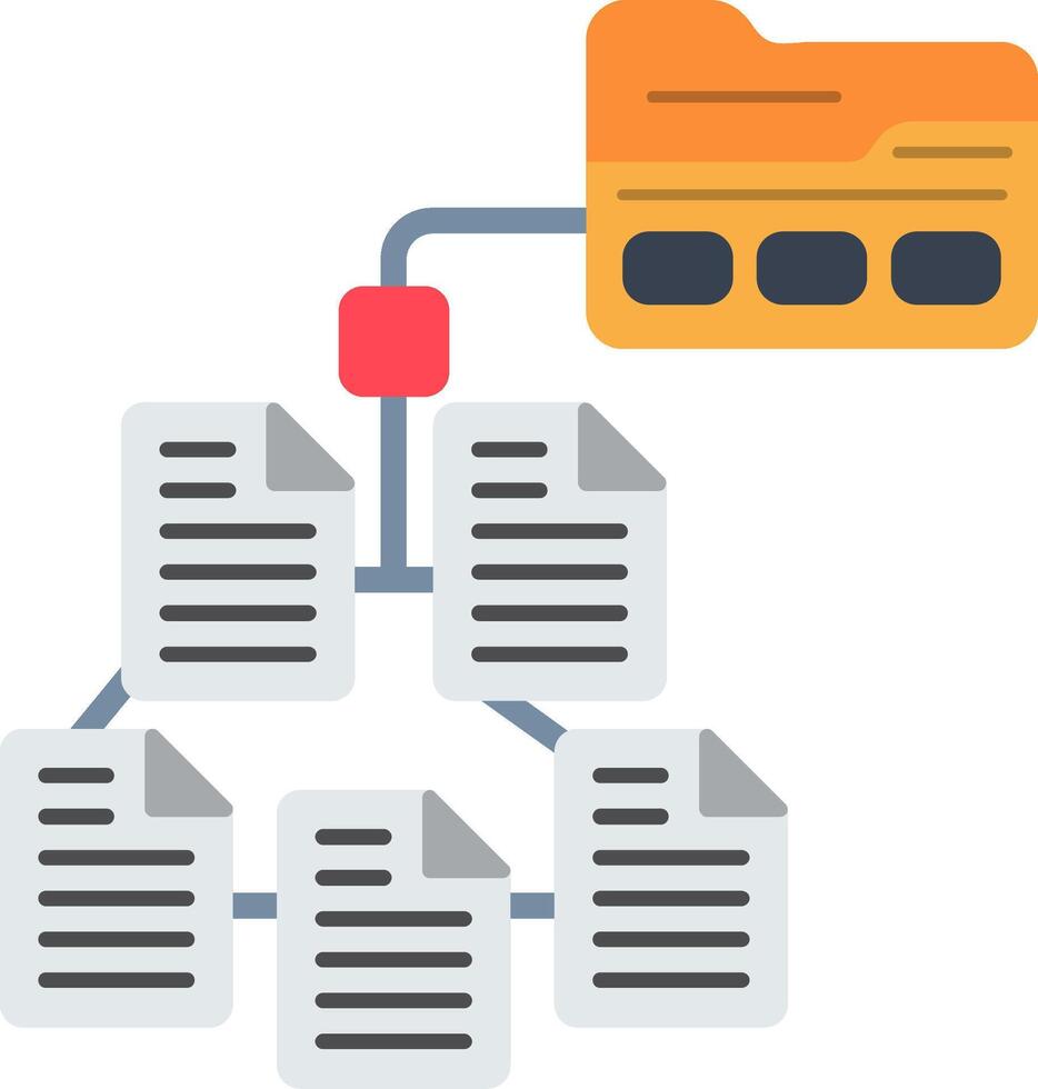 Taxonomy Flat Icon vector